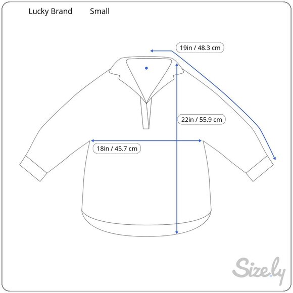 Lucky Brand Womens S Mixed Print Peasant Blouse 100% Rayon Blue & Beige - Picture 5 of 8